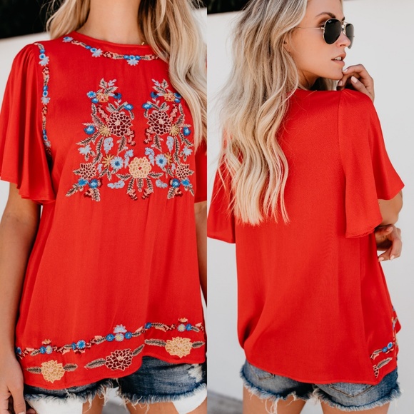Embroidered Top - Picture 2 of 2